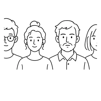 Create avatars in a similar style but with different variations, outline avatar sticker