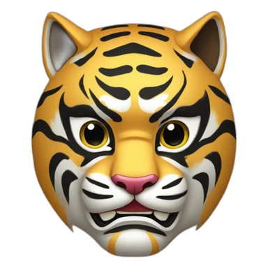 thunder tiger Japanese mask sticker