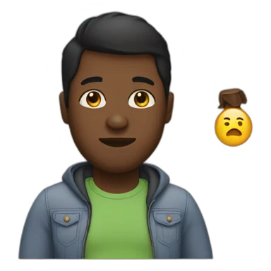 Black Pregnant man sticker