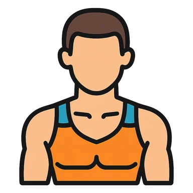 sportsmans upper front body sticker