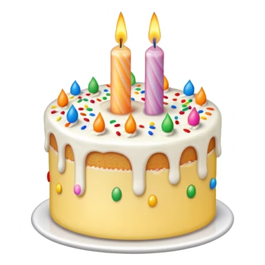 slice of birthday cake with white frosting and a candle sticker