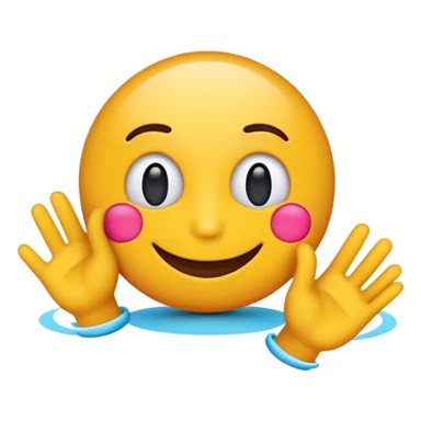 the word 'thanks' in a cheerful emoji style sticker