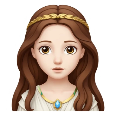 Metis The pre-Olympian goddess of wisdom, counsel, and deep thought. She was the first wife and advisor of Zeus and the mother of Athena, the later goddess of wisdom. Her name connoted "cunning intelligence," a quality highly valued in Greek heroes like Odysseus. 
 sticker