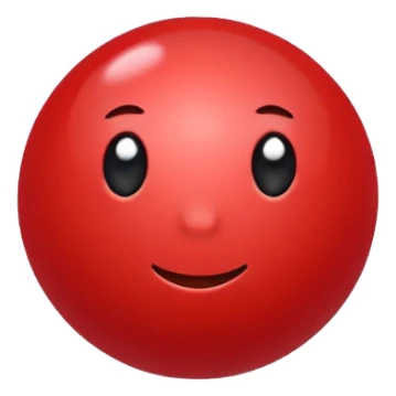 glitter bolinha vermelha pequena sticker