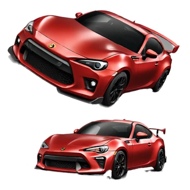 gt86 widebody in red sticker