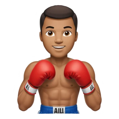 Mohammed Ali boxer sticker