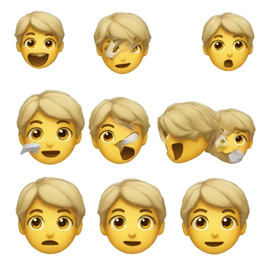 persona con expresion de sorpresa sticker