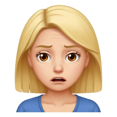 frustrated female  sticker