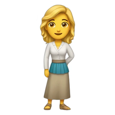 mujer enfadada sticker