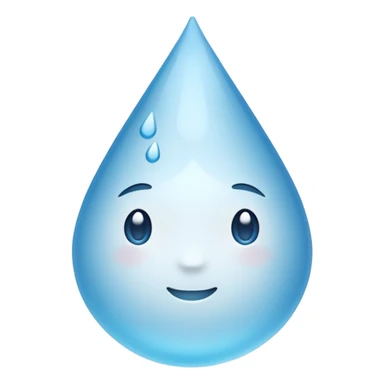 Gota de agua blanca  sticker