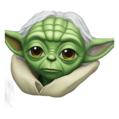 Yoda in the swimming pool  sticker