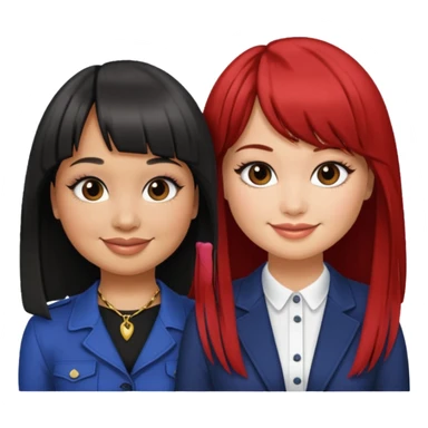 Raven-Symoné and Debby Ryan (straight bangs) sticker
