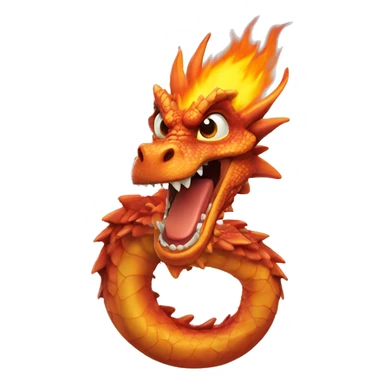 tete de dragon qu crache du feu  sticker