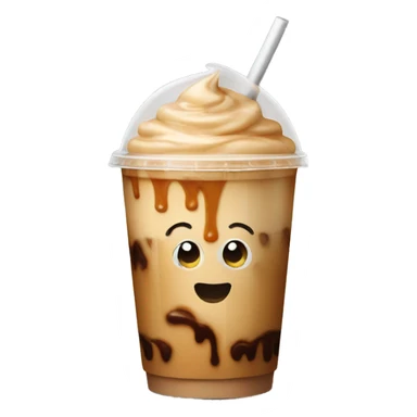 caramel iced coffee sticker