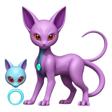Mewtwo-Malamar-Genesect-Deoxys-Espeon-alien-hybrid-fusion sticker