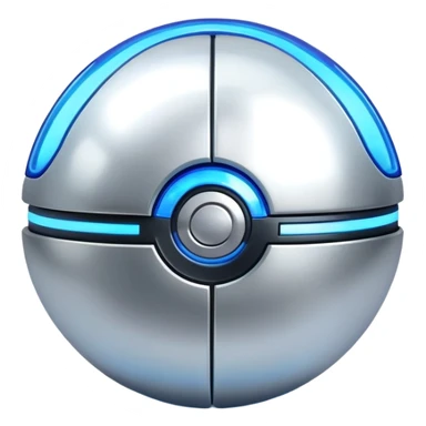 Mega Pokémon ball with energy effects sticker