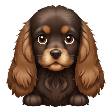 Black and brown Cocker Spaniel Dog sticker