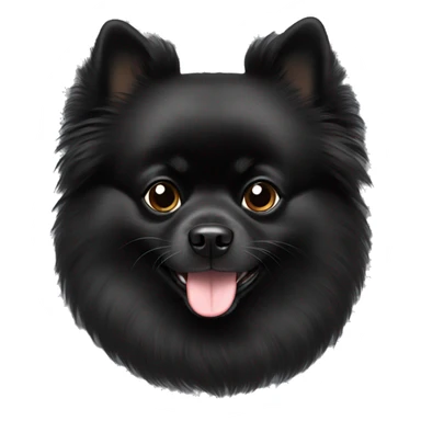 Black Pomeranian  sticker
