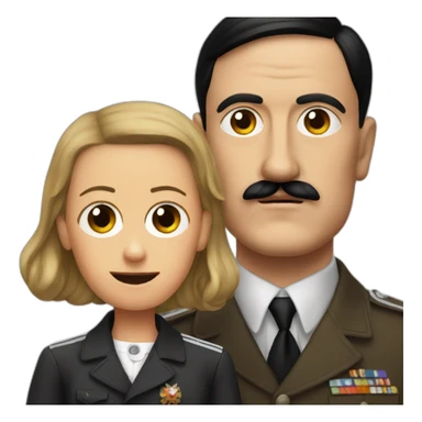 Hitler and his mom sticker