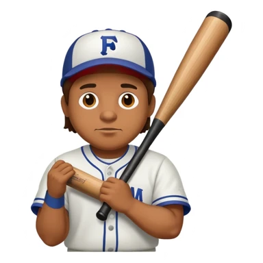 Franklin from gta v holding a baseball bat sticker