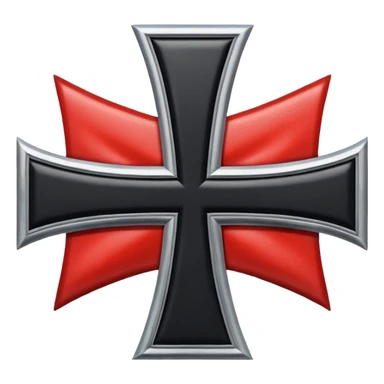German empire with iron cross flag sticker