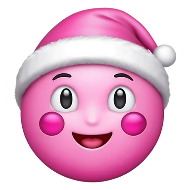 Chirsmas emoji pink aesthetic  sticker