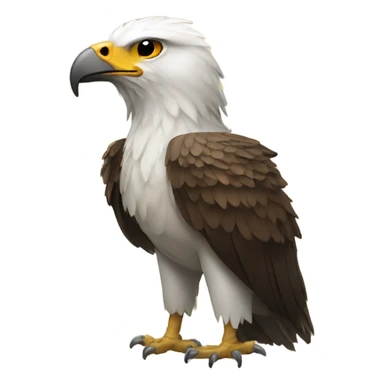 Un águila con una corona  sticker