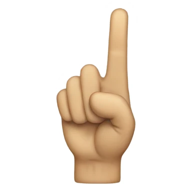 Peace sign with thumb out sticker