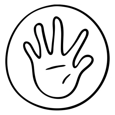 life icon circular shape hand drawn black outline sticker