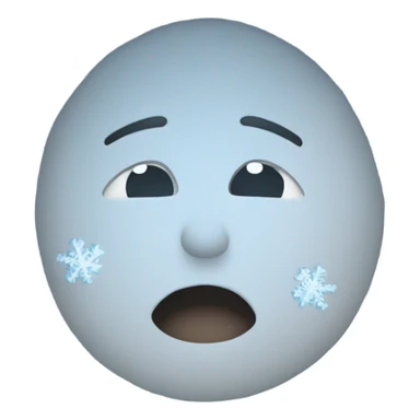 An icy mist enveloping a target, with frost and ice spreading over their body, causing them to freeze in place, surrounded by swirling snowflakes. sticker