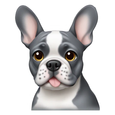 Grey frenchie  sticker