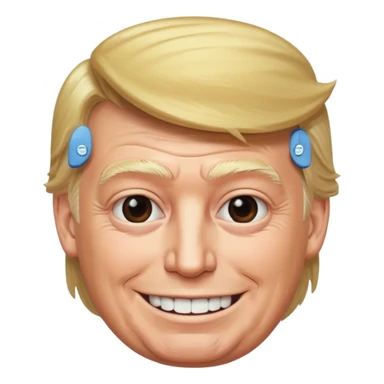 Treump avec des feuk sticker