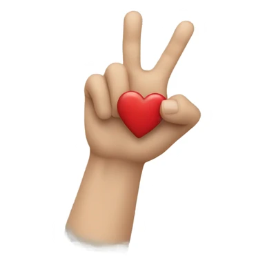 hand throwing a heart sticker