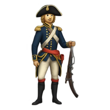 Dutch East India soldier from the past sticker