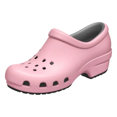 crocks fun edition in pastel pink color sticker