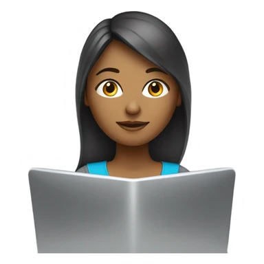 Computer science woman sticker