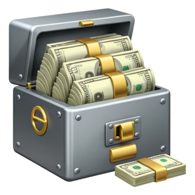 open filled cash money wifi vault sticker