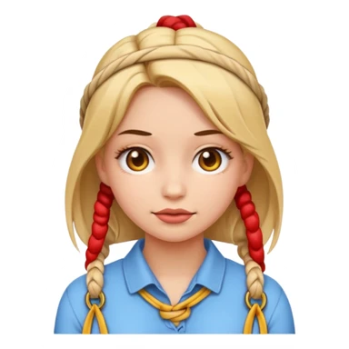 Bdsm girl emoji tied up sticker