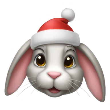 Christmas bunny  sticker