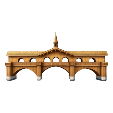 create an emoji of the chapel bridge in lucerne sticker