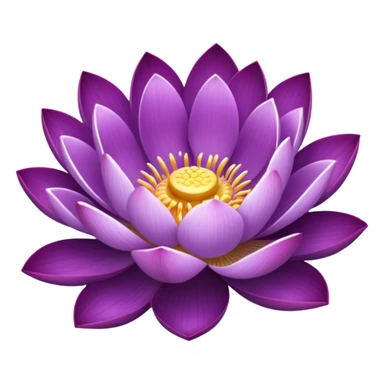 purple flower like a lotus sticker