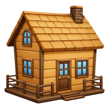 wood house sticker