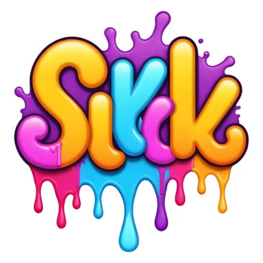 the word SICK in graffiti font sticker
