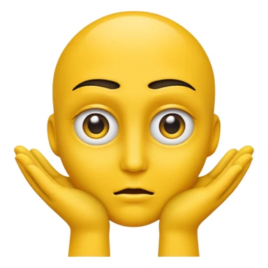 Visage jaune qui se frotte les mains avec un regard vicieux sticker