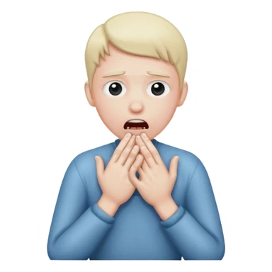 An person choking them self whit their own hands  sticker