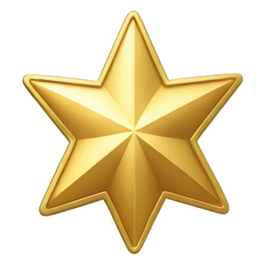 gold star space token coin sticker