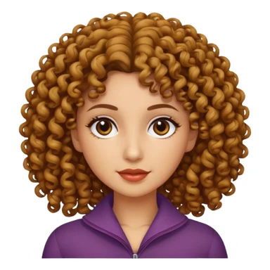 Morena con pelo crespo sticker