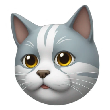 cat with a covid mask sticker