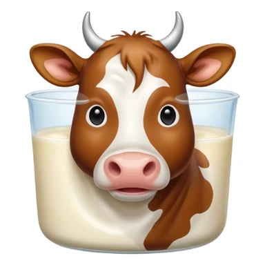 cow in a milk sticker