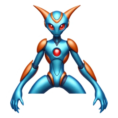 Metallic Incandescent Handsome Deoxys-Stitch-hybrid  sticker